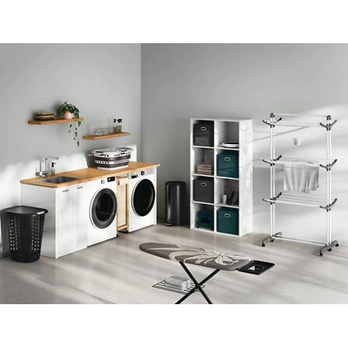 Składany kosz na pranie 45L do łazienki Hamper nowoczesny biało-szary 5five simply smart