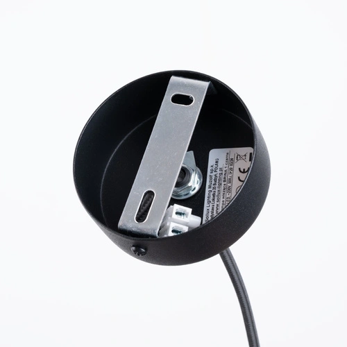 Nowoczesna lampa wisząca BRINA 1 czarna do salonu i jadalni metalowa 115 cm