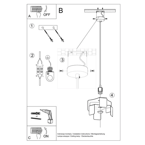 Lampa wisząca Tulip biała nowoczesna do salonu i jadalni metalowa pojedyncza 24 cm