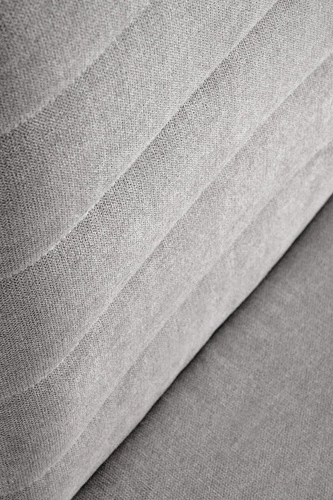 Krzesło tapicerowane Noelle szare do jadalni i salonu nowoczesne na czarnych nogach Intesi