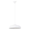 Lampa wisząca GINA biała nowoczesna do salonu i jadalni nad stół 38 cm SOLLUX LIGHTING