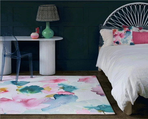 Dywan nowoczesny Sanna 140x200 różowy do salonu i sypialni łatwy w czyszczeniu Carpets&More