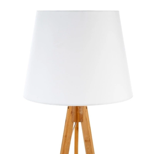 Lampa podłogowa Bahi biała bambusowa trójnóg do salonu nowoczesna lampa stojąca Atmosphera