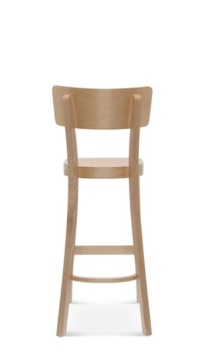 Hoker drewniany z oparciem Solid FAMEG personalizowany, tapicerowany do kuchni i jadalni