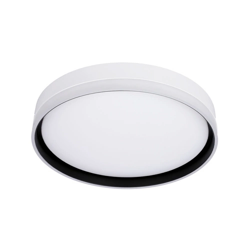 Lampa sufitowa Florida plafon biały+czarny 24W LED 40 cm klosz biały