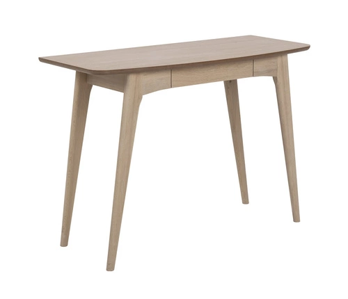 Biurko Woodstock skandynawskie drewniane z szufladą do pracy nowoczesne 105 cm