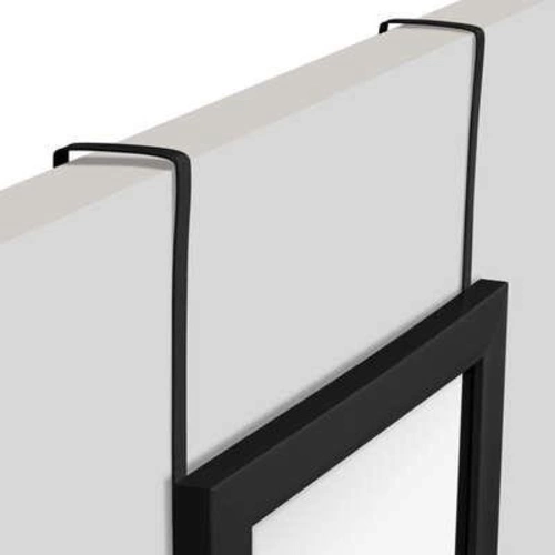 Lustro prostokątne na drzwi 35x109 cm czarne do przedpokoju 5five simply smart