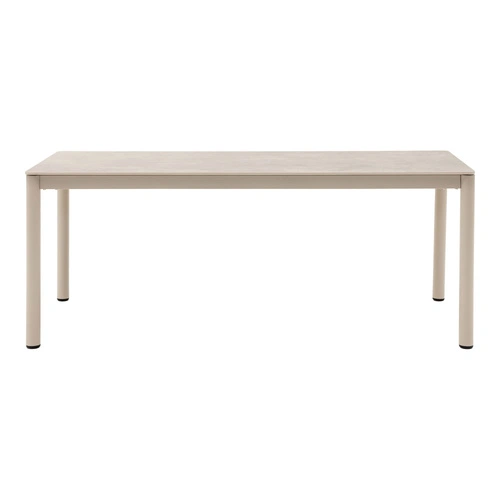 Stół Alcudia piaskowy do jadalni 200x90 nowoczesny ceramika aluminium