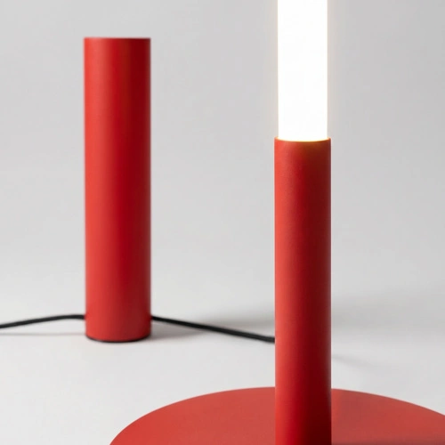 TRANG lampa stojąca do salonu nowoczesna LED czerwona 3000K
