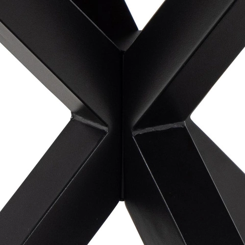 Stół okrągły marmurowy Heaven 120 cm nowoczesny do jadalni i salonu brązowy czarne nogi