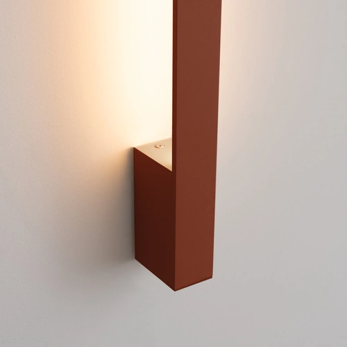 Kinkiet ścienny LED LAHTI 50 nowoczesny czerwony aluminiowy do salonu i sypialni Thoro