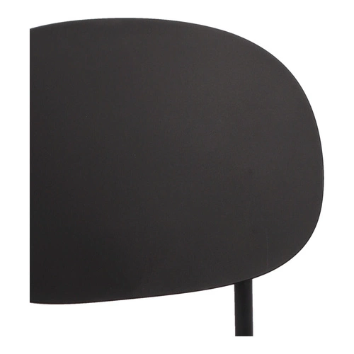 Krzesło do jadalni Nube Intesi czarne nowoczesne z tworzywa łatwe czyszczenie styl boho