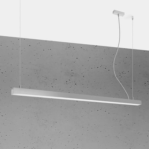 Lampa wisząca LED Pinne 150 szara nowoczesna do kuchni nad wyspę lub do jadalni