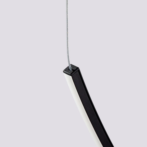 Żyrandol ALVAR 3 czarny LED nowoczesny do salonu i jadalni 150 cm Thoro