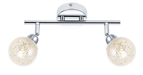 Lampa sufitowa LED Kaleidoscope chrom nowoczesna regulowana do salonu i sypialni 30cm