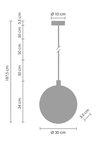 Lampa wisząca MARBLE 30 cm LED z marmuru i mosiądzu do salonu nad stół nowoczesna
