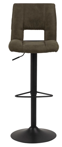 Hoker Sylvia zielony obrotowy z regulacją wysokości i oparciem nowoczesny do kuchni Actona