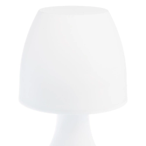 Nowoczesna lampka nocna LED Atmosphera Dokk 19 cm biała bezprzewodowa do sypialni i salonu