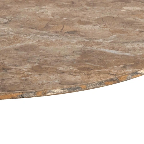 Stolik kawowy Malta okrągły 60 cm beżowy ceramiczny nowoczesny