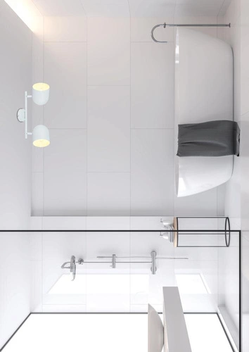 Nowoczesna biała lampa sufitowa Azuro z ruchomymi kloszami do salonu i kuchni 38 cm