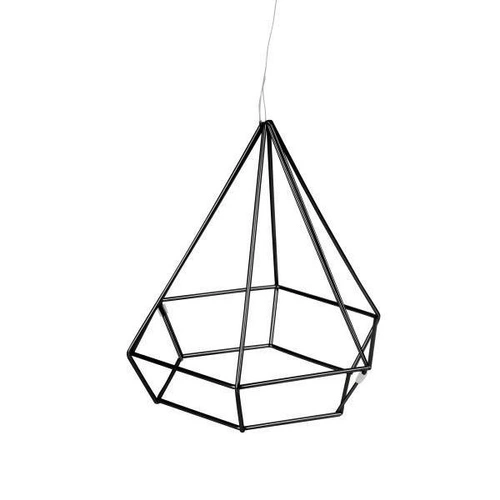 Dekoracja ścienna metalowa Prisma Black Umbra geometryczna czarna ozdoba na ścianę do salonu