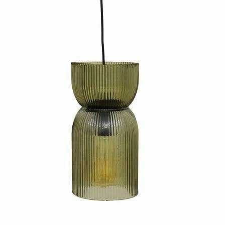 Lampa wisząca Ancel szklana zielona OUTLET