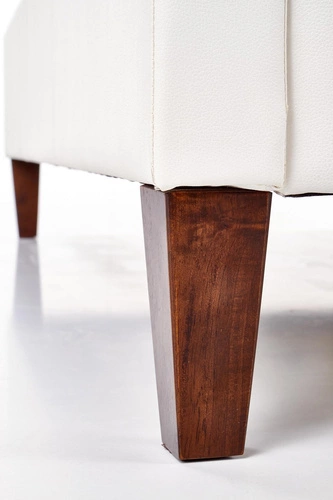 Łóżko tapicerowane Samur 160x200 białe nowoczesne z pikowanym zagłówkiem do sypialni