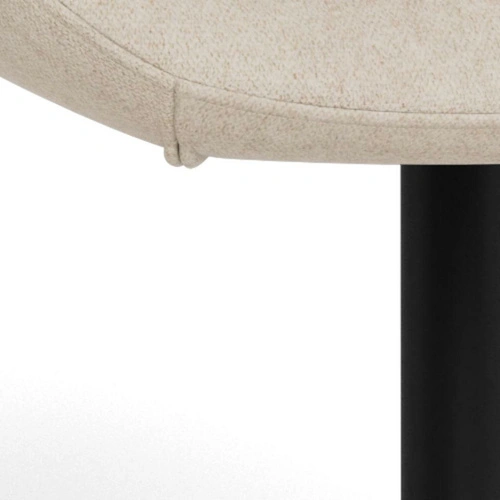 Krzesło Beth obrotowe do jadalni beżowe tapicerowane loft Actona