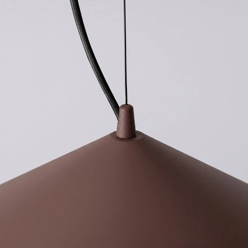 Lampa wisząca FINT LED brązowa do salonu regulowana nowoczesna