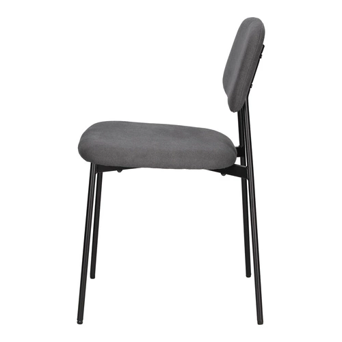 Zestaw 4 krzeseł Esther szare ciemne