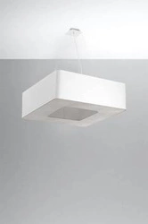 Żyrandol nowoczesny URANO 60 biały lampa sufitowa do salonu i jadalni 8-punktowa