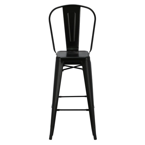 Hoker Paris Back 75 cm nowoczesny metalowy z oparciem do kuchni personalizowany D2.DESIGN