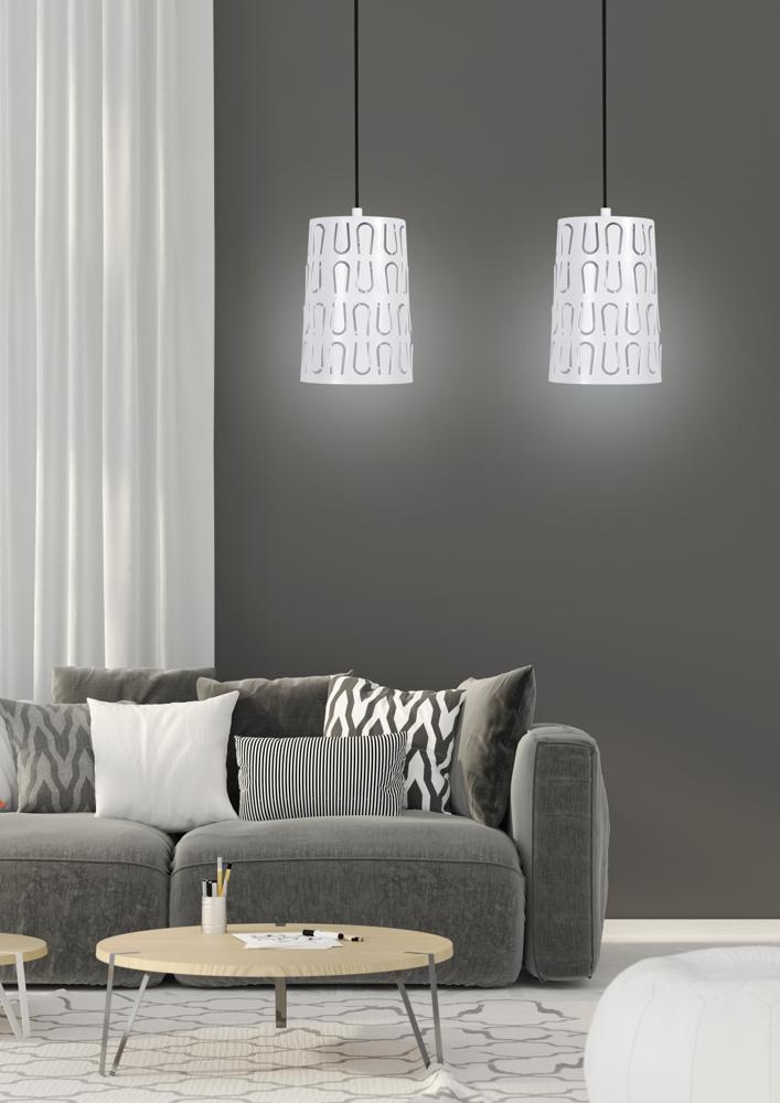 Lampa wisząca Vista 2x60W E27 biały