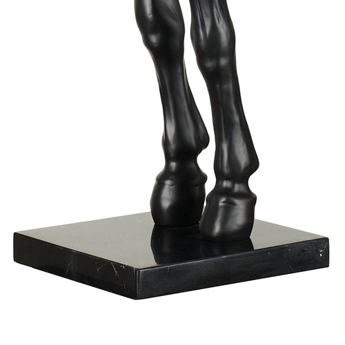 Lampa podłogowa KOŃ S czarna nowoczesna z abażurem do salonu Step into Design 115 cm