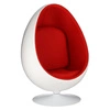 Fotel jajo Ovalia Chair inspirowany Ball Chair nowoczesny obrotowy do salonu biura wełna
