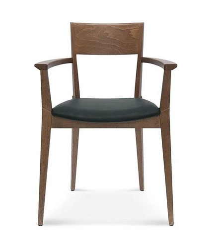 Krzesło drewniane Fameg Fame B-0620 do jadalni z podłokietnikami, tapicerowane, personalizowane