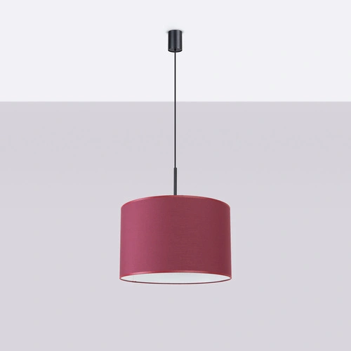 Lampa wisząca NEVIA burgund minimalistyczna do salonu i jadalni 40 cm