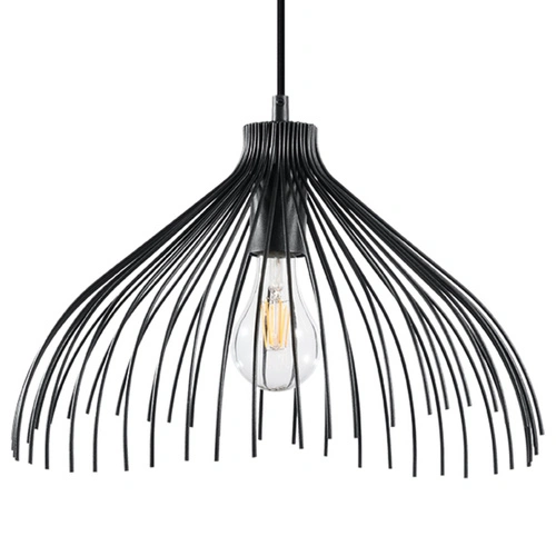 Lampa wisząca UMB czarna nowoczesna do salonu loftowa metalowa nad stół 40 cm Sollux