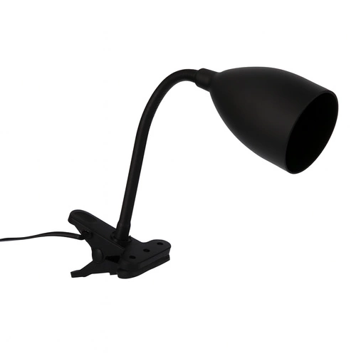 Lampka nocna z klipsem Sily Atmosphera brązowa nowoczesna do sypialni i na biurko regulowana