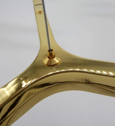 Lampa wisząca CANDLES-10 złota nowoczesna do jadalni i salonu Step into Design 165 cm