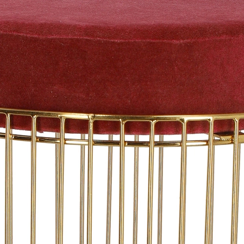 Pufa Intesi Cherrys Velvet bordowa