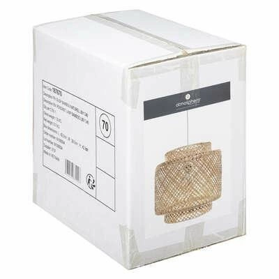 Lampa sufitowa boho z naturalnego bambusa Liby regulowana do salonu i jadalni Atmosphera