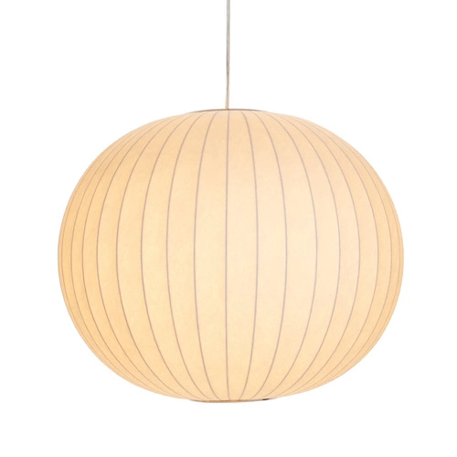 Lampa wisząca SILK biała kula 50 cm do salonu i jadalni regulowana Step into Design