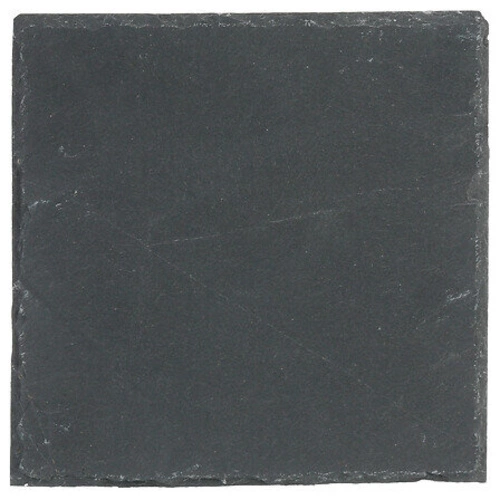 Kwadratowy talerz do serwowania łupek 20x20 cm czarny nowoczesny do jadalni 5five