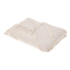 Bawełniana narzuta na łóżko Inca 130x180 cm kość słoniowa elegancka Atmosphera