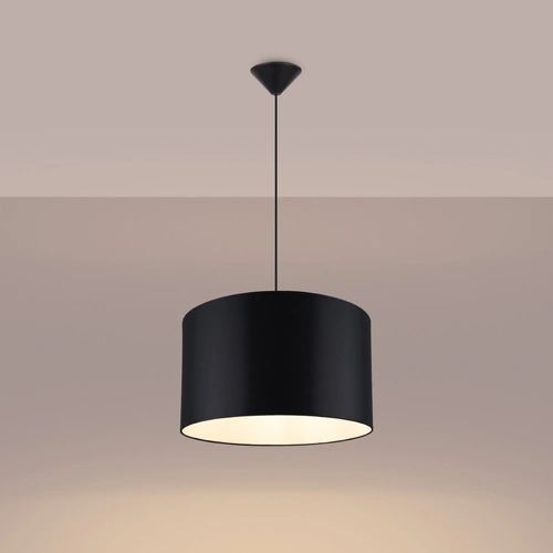 Lampa wisząca NOVA 40 czarna regulowana do salonu i jadalni minimalistyczna sufitowa