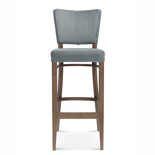 Hoker drewniany z oparciem Tulip.1 FAMEG personalizowany, tapicerowany do kuchni i jadalni