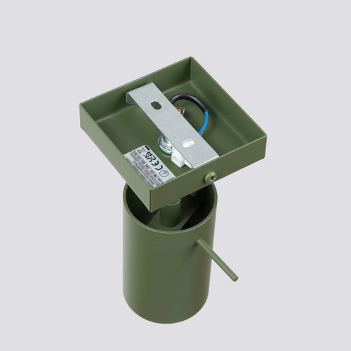 Kinkiet ścienny RING nowoczesny zielony oliwkowy stalowy z ruchomym kloszem do salonu SOLLUX