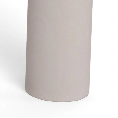 Stół okrągły Magee 120 cm szary nowoczesny do jadalni i salonu