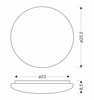 Plafon Belina plafon 25,5cm 18W LED  4000K klosz biały